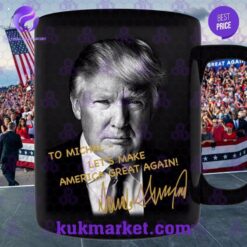 President Donald Trump Autographed Mug Nice place and nice picture