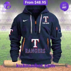 Texas Rangers Custom Half Zip heavy hoodie You look so healthy and fit